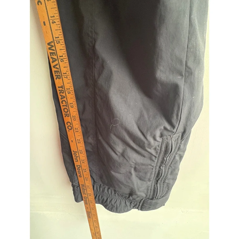 Eddie Bauer Vintage Women 10 Black Insulated Ski Suit One Piece Snow Suit Belted